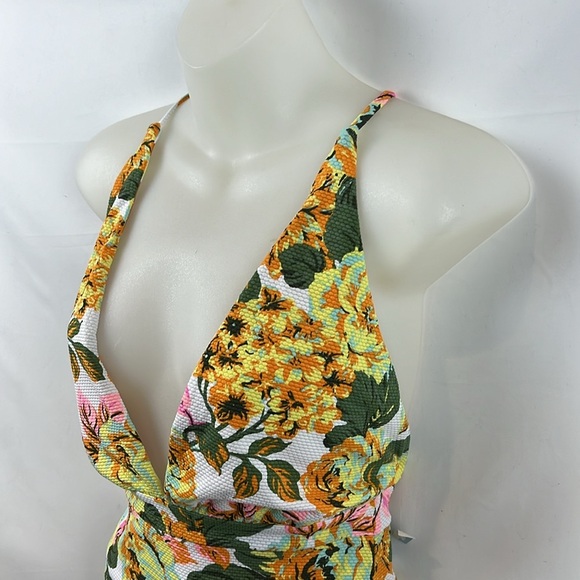 Revolve Maaji Safari Reversible Floral Green Pink One Piece in Vintage Age - S - Picture 6 of 13